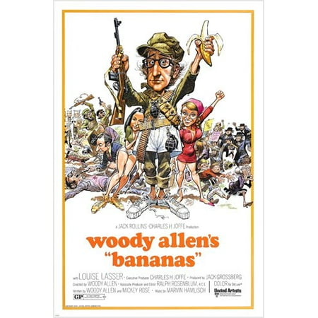 woody allen louise lasser bananas movie poster outrageous comedy guns (Best Woody Allen Comedies)