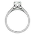 thumbnail image 3 of 2.00 Cts Certified Round Moissanite Solitaire Engagement Ring,18K White Gold Plated Ring /925 Sterling Silver Ring for Her, 3 of 5