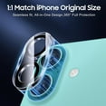thumbnail image 2 of 3-Pack Camera Lens Protector for iPhone 17,[Drop Protection] [Case Friendly] 9H Tempered Glass Camera Cover Screen [Update New Version], 2 of 6