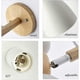 thumbnail image 3 of Indoor Wooden Wall Light with Switch, Swivel Aluminum Wall Light for Bar, Bedroom, Kitchen, Dining Room, Cafe, Corridor, E27, 3 of 3
