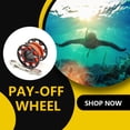 thumbnail image 3 of Keep Diving Spool Reel Portable Solid Color Polyester Rope Reels Freediving Fishing Underwater Accessories with Double End Hook Black 15m, 3 of 9