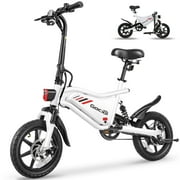 Gocio Ebikes 14"2.1" Foldable Electric Bicycle for Adults, 550W Peak Commuter E-Bike, 48V 7.8Ah Battery, LCD Dispaly, Electric Bike Small Tire City Ebikes for Women UL2849