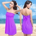 thumbnail image 2 of HXWCHs Fresh Beach Sun Fashion Leaf Print Chiffon Cover Up Plus Size Ladies Tankini Swimwear Set XXL A, 2 of 3