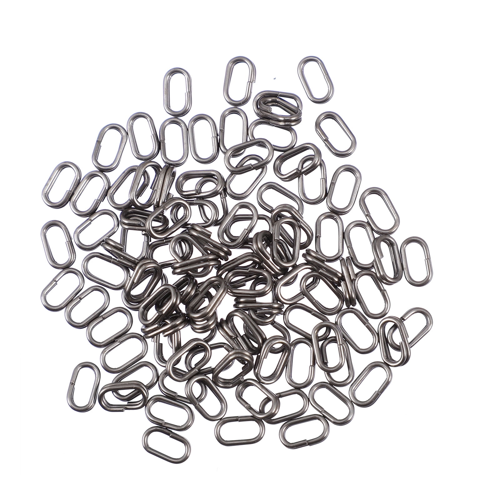 100pcs Stainless Steel Oval Split Rings Swivel Snap Carp Fishing Tackles Walmart
