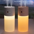 thumbnail image 3 of Cateissary Humidificador recargable continuo/intermitente 5V LED difusor de aire para dormitorio generador de niebla de bajo ruido nebulizador de viaje para Humidificadores blanco Cateissary HA061667-02B, 3 of 6
