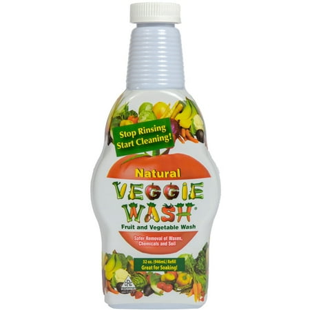 Veggie Wash All Natural Fruit and Vegetable Wash, Pack of 2, 32-Ounce (Best Way To Wash Vegetables)