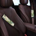 thumbnail image 3 of Chririnla Seatbelt Cushion Magic Tape Seat Belt Shoulder Pad Polyester Comfortable, Suitable for Auto Van, Leaves Pattern, 3 of 8