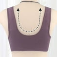 thumbnail image 4 of RYRJJ Daisy Bras Front Snaps Women's Wire-Free Front Button Closure Full Coverage Everyday Bra Comfortable Easy Close Sports Bras(Z1-Purple,4XL), 4 of 4