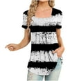 thumbnail image 1 of Jgppe Tunique d'Été pour Femmes Blouse Habillée Décontractée Manches Courtes T-Shirts Amples pour Dames, 1 of 5