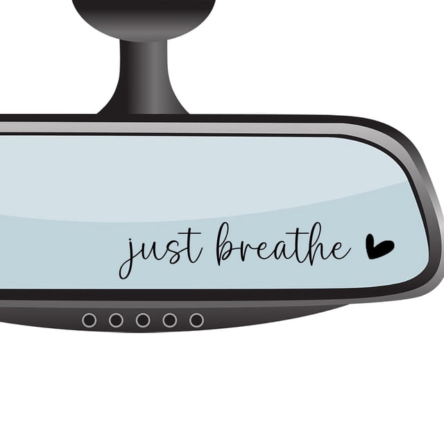 Adhesivo CIKTCOKO Just Breathe para espejo retrovisor x4