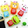 thumbnail image 3 of Cartoon Frog Animal LED Music Mobile Phone with Lanyard Educational Kids Toy, 3 of 8