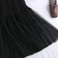 thumbnail image 4 of zuwimk Women's Skirts,Womens Chiffon Retro Maxi Skirt Vintage Ankle-Length Skirts Black,One Size, 4 of 4