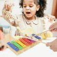 thumbnail image 4 of HLONK 1 Set Percussion Musical Instruments 8 Notes Glockenspiel Xylophone with Sticks, 4 of 11