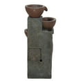 thumbnail image 2 of Hi-Line Gifts LED Lighted Cascading Four Tier Outdoor Water Fountain- 24", 2 of 2