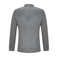 thumbnail image 4 of Jamicy Suit Jackets for Men Gift for Men Blazer Jacket Single Breasted Collarless Sport Coats Slim Fit Long Sleeve Casual Suit Jackets, 4 of 6