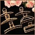thumbnail image 5 of Style-Carry 6 Pcs Large Metal Hair Claw Clips for Thick Hair, Non-Slip Gold Color Jaw Clamps, Fashion Styling Hair Accessories for Women Girls, 5 of 12