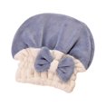 thumbnail image 2 of BCZHQQ Super Absorbent Hair Towel Wrap for Wet Hair,Microfiber Hair Towel Wrap,Quick Dry Hair Towel Cap with Bow-Knot,Hair Towels for Women Anti Frizz,Summer Saving Clearance, 2 of 2