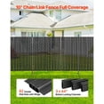 thumbnail image 5 of Double Wall Vertical Bottom Locking Privacy Slats with Wings for Chain Link Fence High Density HDPE Ideal for 6 Foot Garden and Farm Fence Black, 5 of 7
