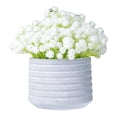 thumbnail image 1 of Gypsophila Flores Artificiales Pequeña Planta Falsa Centro de Mesa Decorativo Mini Blanco, 1 of 9
