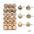thumbnail image 2 of 36 pcs Christmas Ball Ornaments 2.36 Inches Hanging Ornaments Neutral Ornament Set Christmas Baubles Hanging Balls for Holiday Xmas Tree Wedding Decorations The Holiday, 2 of 6