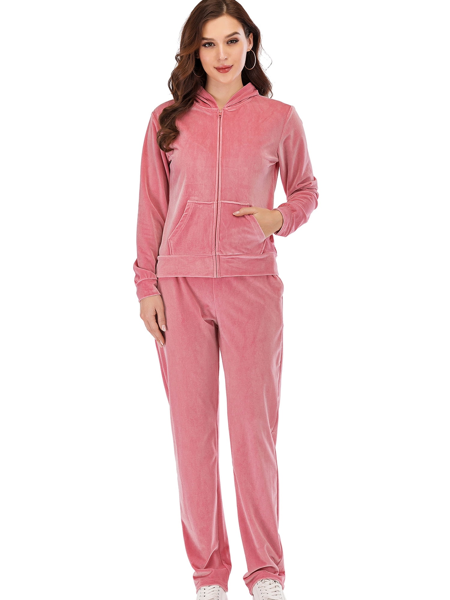 velour pant suit