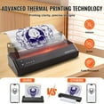 thumbnail image 3 of Professional Wireless Tattoo Stencil Printer with Bluetooth, 10 Sheets Transfer Paper, Compatible iOS Android iPad PC, Comes with Durable Storage Bag, 3 of 6