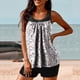 thumbnail image 5 of Trajes de baño Amzcrzy Tankini para mujer, bikini de control de abdomen para mujer, traje de baño conservador de cintura alta, estampado de moda, traje de baño de dos piezas multicolor, XL, 5 of 5