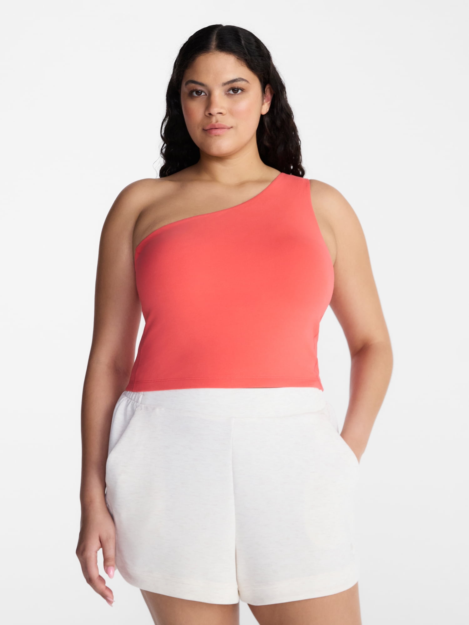 Avia Women's One Shoulder Sports Bra, Sizes XS-XXXL