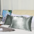 thumbnail image 2 of Unique Bargains Satin Pillowcases Silky Covers Grey 20"x54", 2 of 8