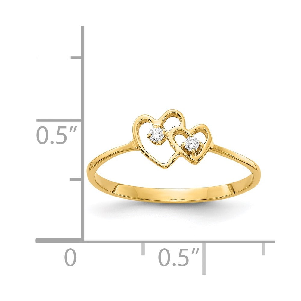 14k Yellow Gold 4mm Half-Round Wedding Band Ring - 4.2 Grams - Size 8 -  Walmart.com