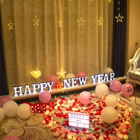 WHAMVOX Alphabet H Shaped LED Letter Light for Bedroom Wall Decor with Warm Ambiance Plastic White 2xAAA Batteries Not Included