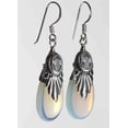 thumbnail image 3 of R.H. Jewelry Sterling Silver Rainbow Moonstone and Crystal Earrings, 3 of 5