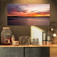 thumbnail image 1 of Yellow Sky Over Calm Sydney Coast - Large Seashore Canvas Print, 1 of 3