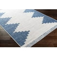 thumbnail image 4 of Eagean EAG-2355 6'7" Square Rug in Bright Blue/White/Navy/Pale Blue, 4 of 4