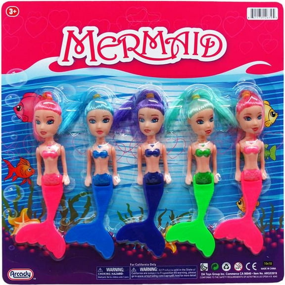 DDI 2330908 5.5 in. Mermaid Dolls Play Set, Assorted Color - 5 Piece - Case of 48