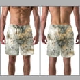 thumbnail image 3 of luoweisi Men's Beach Shorts Quick Dry Swim Trunks with Mesh Lining Map M, 3 of 5