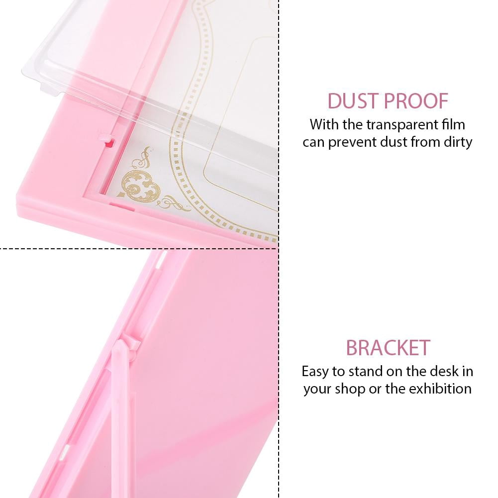 LAZIOEGR Nail Art Display Stand – Dual‑Side 60‑Color Card & 10‑Tip Frame, Sturdy Rack, Dust‑Proof Film, Ideal for Salon & Practice