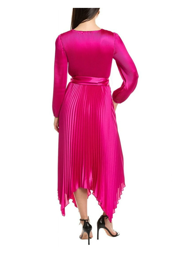 strapless open back dress Colors Dress 3530 - Long Satin Mermaid Dress - Spaghetti Straps, Pleated Wrap Bodice, Lace Up Back, High Slit, Sweep Train 18 / Red