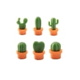 thumbnail image 1 of 6 piezas de calcomanía de mensaje para refrigerador, Cactus suculento, soporte de notas decorativas acoplable, decoración extraíble portátil Almacenamiento y organización del hogar Naranja Wosthever HA073327-01, 1 of 6