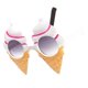 thumbnail image 4 of 2xNovelty Gafas De Sol Con Forma De Cono De Helado Gafas Divertidas Para Fiestas Disfraz Prop Sunnimix traje de gafas de sol novedoso, 4 of 7