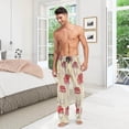 thumbnail image 7 of GZHJMY Vintage Mushroom Pajama Pants For Men, Men's Separate Bottoms, Small, Lounge Pants with Pockets, Christmas New Year Birthday Gifts, Small, Christmas New Year Birthday Gifts, Small, 7 of 7