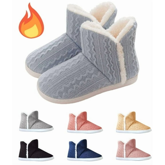 ATENAR Winter Boots for Women,Womens Snow Boots,Comfortable,Warm,Gray,37(US:6)