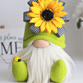 thumbnail image 5 of Cipaher 2 Pack Sunflower Gnomes Plush Ornaments Spring Fall Season Home Deco, 5 of 5