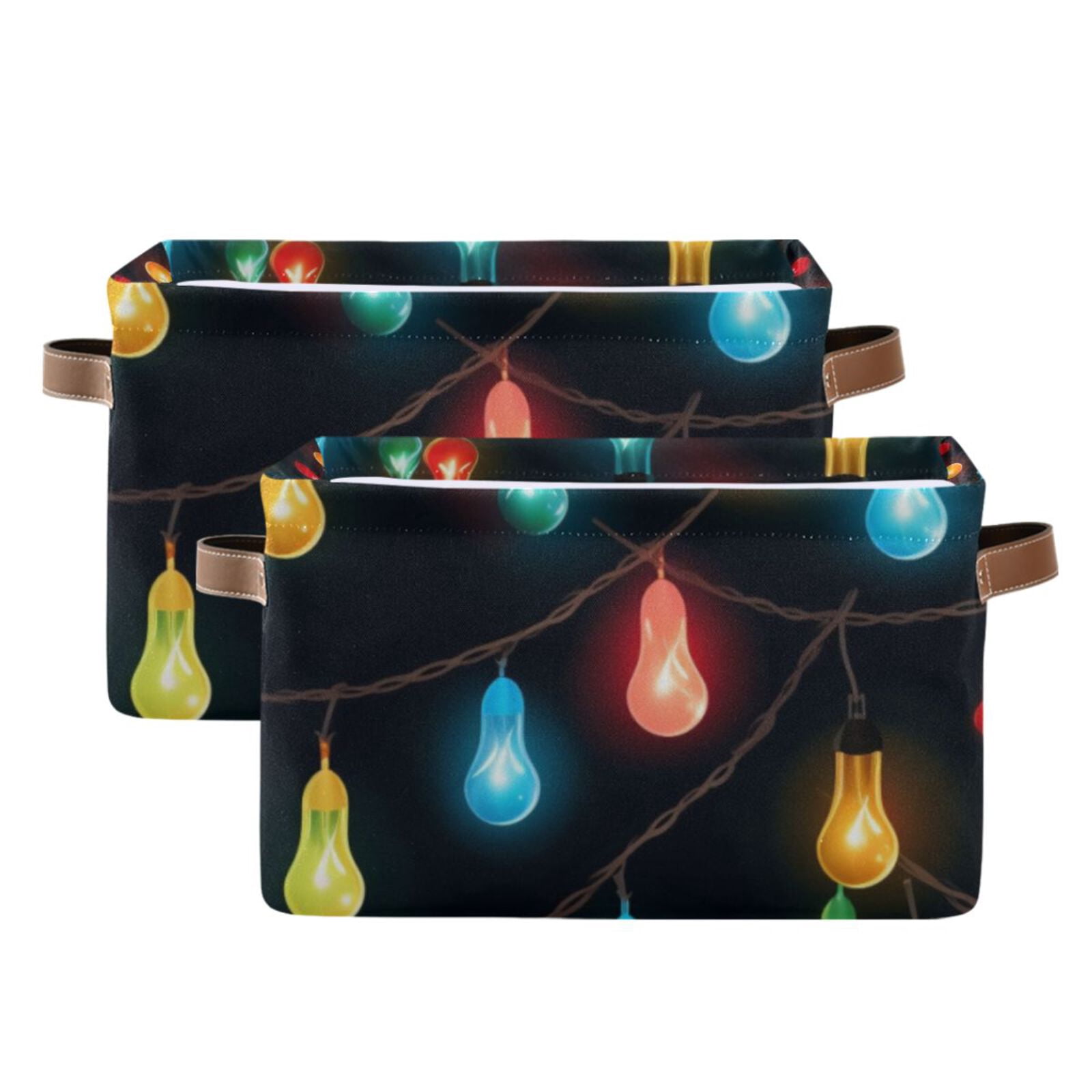 Christmas Lamp Light Post Storage Bins Baskets With Handles Storage Box Clothes Organizer Organization Toys
