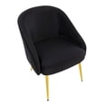 thumbnail image 6 of Lumisource Shiraz Contemporary Chair With Gold Metal Finish CH-SHIRAZ AUVBK, 6 of 7