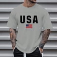 thumbnail image 2 of NOLDARES Men's Crewneck Short Sleeve Graphic Tees Perfect for Summer Beach Getaways(Grey,XL), 2 of 4
