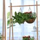 thumbnail image 4 of Cesta colgante para plantas 2 unidades 40 64 cm redonda de alambre de metal con forros de fibra de coco para macetas flores interior exterior jardín p, 4 of 7