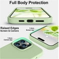 thumbnail image 3 of Compatible with iPhone 14 Pro Case, [Upgraded Thickened Liquid Silicone] [Soft Anti-Scratch Microfiber Lining] Shockproof Full Body Protective Case for iPhone 14 Pro 6.1 inch - Matcha, 3 of 12