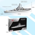 thumbnail image 3 of Set de montaje de rompecabezas de metal 3D BYTEWAR Kirov Class Cruiser, 3 of 9