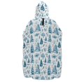 thumbnail image 2 of Hooded Beach Towel Adult Bath Poncho Towels Soft Absorbent Quick Dry for Surf Swim Pool Men Women Teens Winter Tree Plants, 2 of 7